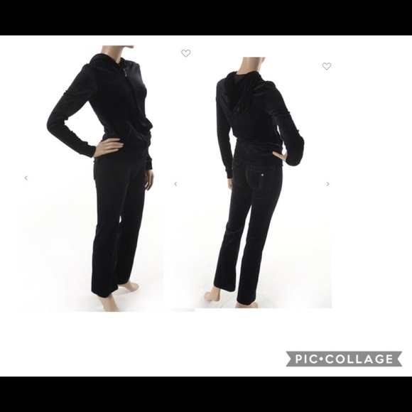 LA Bus Stop Platinum women’s Plus  Velour Hoodie & Pants - Picture 1 of 3